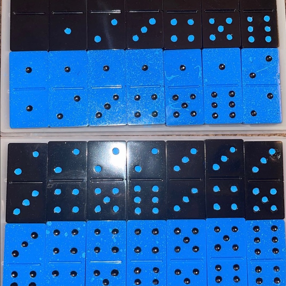 Customized domino sets.
